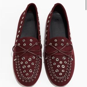 NEW H&M burgundy loafers